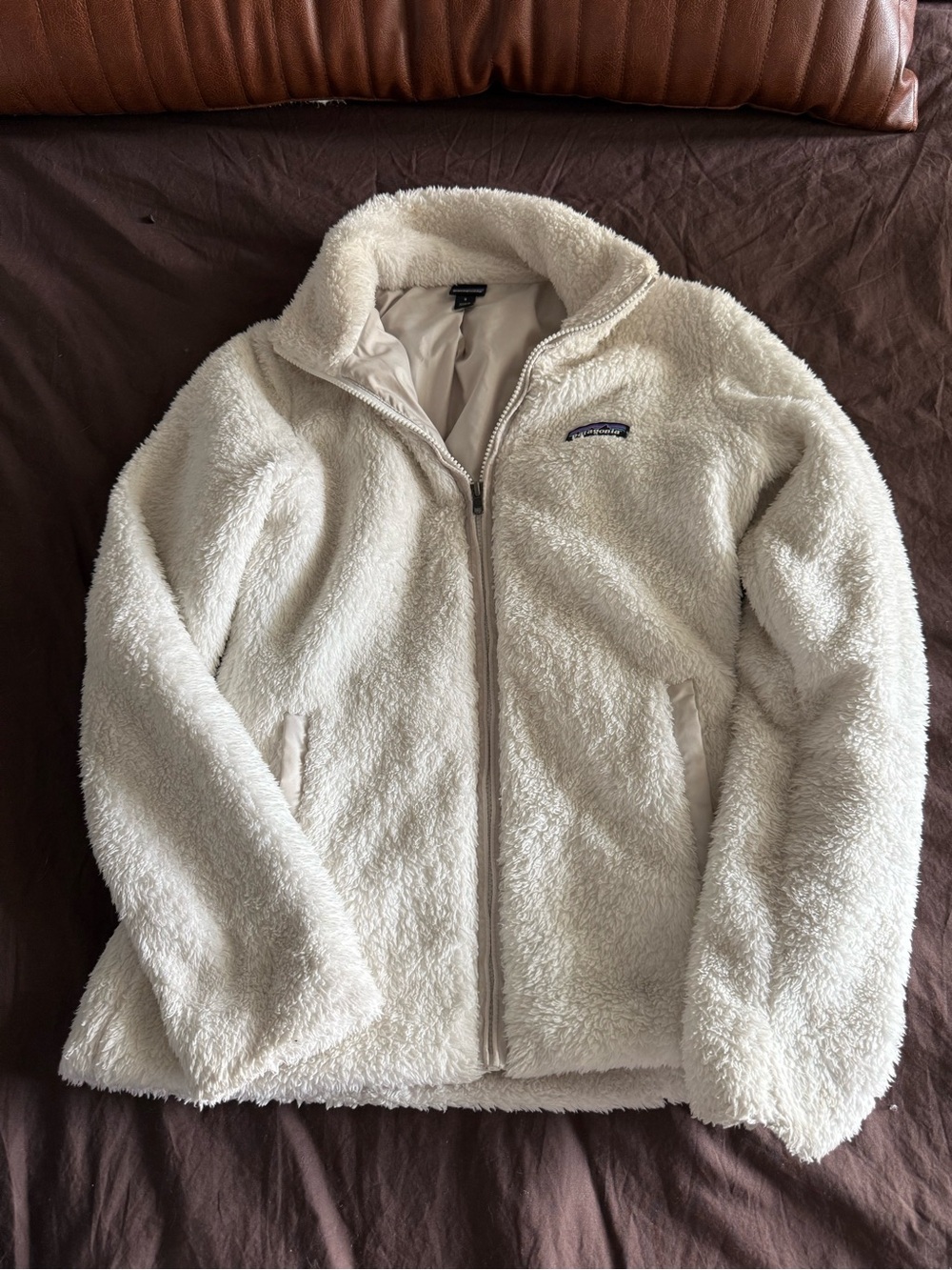 Patagonia Cream Sherpa Full-Zip Jacket